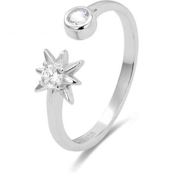 Anillo Luxenter Lialt Pide Un Deseo de Plata de Ley 925 con Baño de Rodio y Circonita Brillante