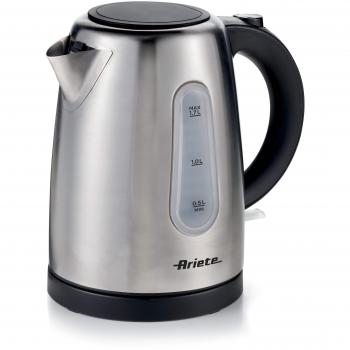 Hervidor Eléctrico Ariete 2847 de Metal, Capacidad 1,7L, Base Inalámbrica, Protección contra Sobrecalentamiento