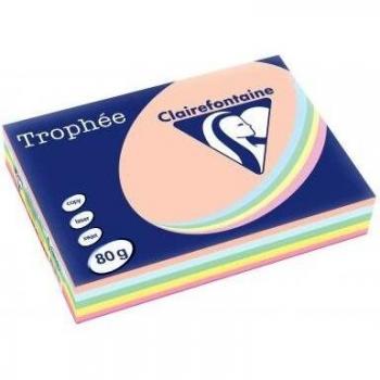 Clairefontaine Trophée Pastel A4 80gsm Assorted Colours Paper - 500 Sheets