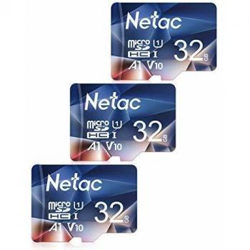 Netac Tarjeta de Memoria de 32GB 3Pack, Tarjeta Memoria microSDXC