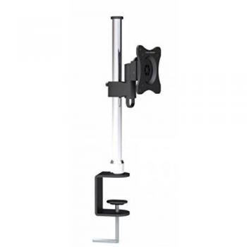 Metronic 551055 Soporte para Monitor 13-23 1 Eje orientable con Pinza para Mesa, Escritorio, Negro/Plata