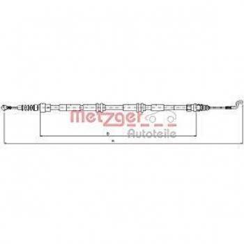 Cable de freno de mano Metzger 10.7394 para VW Multivan T5, freno de estacionamiento trasero izquierdo y derecho