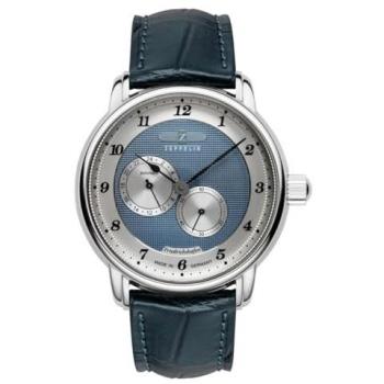 Zeppelin Friedrichshafen 8568-3 Automatic Men's Wristwatch, 40mm, Made in Germany, Blue Dial
