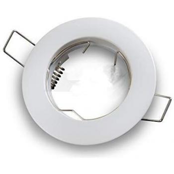 Pack of 10 Recessed GU5.3 MR16 Fitting Frost White Ceiling Downlight Fitting