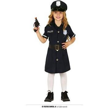 FIESTAS GUIRCA Disfraz policia niña Infantil Edad 5 - 6 años