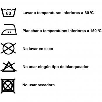 ESTELA - Juego de sábanas Lisos con Aplique Color Blanco-Acero