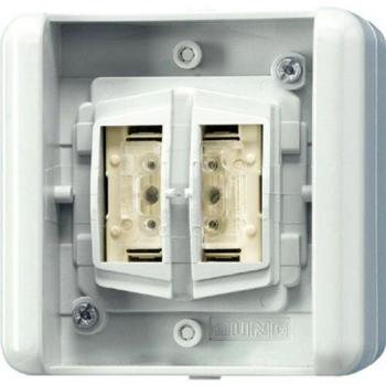 JUNG 8472.01 LED W interruptor eléctrico Pushbutton switch Blanco - Accesorio cuchillo eléctrico