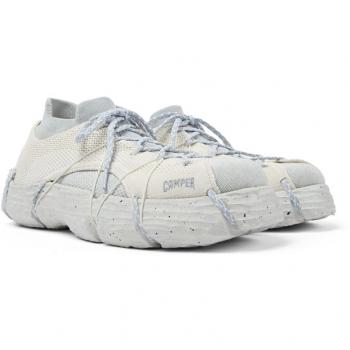 Zapatillas deportivas Camper Roku para hombre - Modulares, materiales reciclados, color blanco y gris, talla 42