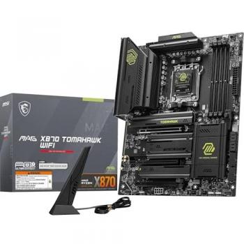 MSI MAG X870 TOMAHAWK WIFI Placa Base ATX, Zócalo AM5, Soporta procesadores AMD Ryzen 9000/8000/7000, VRM AM5-80A SPS, DDR5