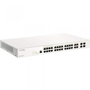 The product is a network switch, specifically the D-Link DBS-2000-28P Nuclias Smart Managed Switch