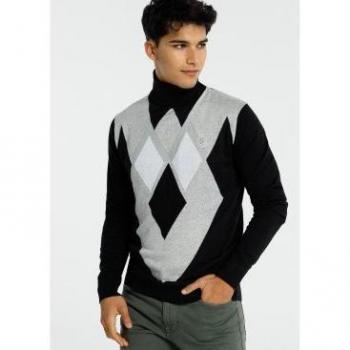 SIX VALVES - Jersey Cuello Cisne Rombos Royal