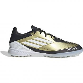 Adidas F50 League TF Messi Botas de Fútbol Multitaco y Terreno Duro Oro (45 1/3)