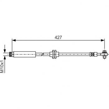 Latiguillo de freno BOSCH 1 987 481 A47 - Tipo: Latiguillo de freno; Marca: BOSCH; Número de pieza: 1 987 481 A47