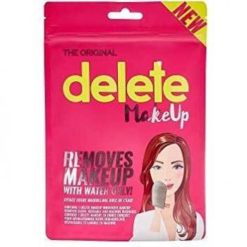 Eco-Friendly Reusable Microfiber Makeup Remover Glove for All Skin Types - Pink