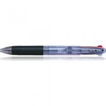 Pilot 020001 - Bolígrafo de punta redonda, color negro y transparente