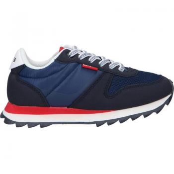 Zapatillas deportivas Levi's Vale0001S para niños color azul marino y rojo