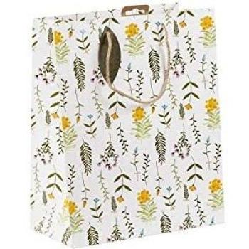 Clairefontaine 30684-2C - Una bolsa de regalo Kraft - Gran formato - 26, 5x14x33 cm - 210g - Estampado