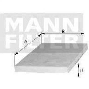 Original MANN-FILTER Filtro de habitáculo CUK 23 019/1 – Filtro de habitáculo con carbón activo – para automóviles
