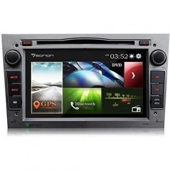 D5154ZE - Reproductor de DVD para coche, 7 pulgadas, con GPS, estéreo, Bluetooth, con pantalla táctil, control de volante, navegación por satélite, color gris, compatible con distintos modelos de coche - Vauxhall/Opel CORSA