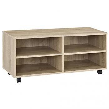 Armario móvil con ruedas Gränne 90 x 35 x 41 cm efecto roble Sonoma