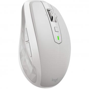 Ratón Inalámbrico Logitech MX Anywhere 2S, Bluetooth y USB, Sensor Láser Darkfield 4000 DPI, Compatible con PC/Mac/iPad OS, Gris Claro
