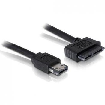 DeLOCK Cable eSATAp/Slimline SATA13pin - Cable SATA, Negro
