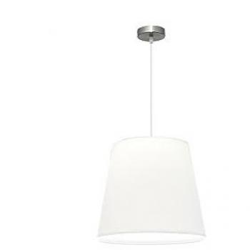 Lámpara Colgante Regulable Maldivas 1xe27 Níquel/Blanco Diseño Moderno D40