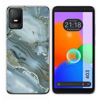 Funda de Silicona Personalizada para TCL 403 Diseño Mármol 09