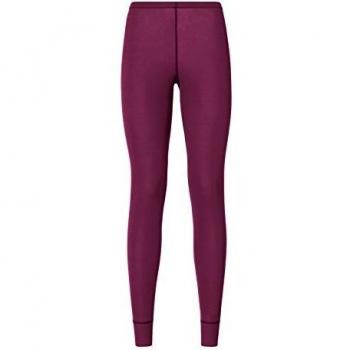 Odlo Pants Warm ST - Mallas Interiores para Mujer, Color Magenta y Morado, Talla XL