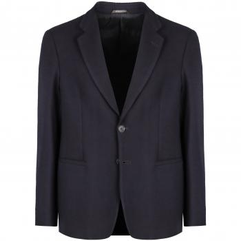Giorgio Armani Men's Stretch Wool Blazer in Navy Blue | Size XL | Single-Breasted Two-Button Jacket | GM000003TE11183 Color UB115