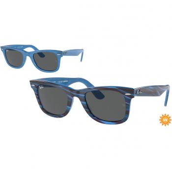 Ray-Ban RB2140F WAYFARER Asian Fit 1409B1 Blue Men's Sunglasses 52mm