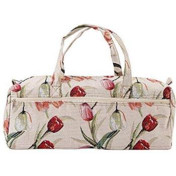 Bolsa Organizadora de Lana para Tejer, Almacenamiento de Agujas de Tejer, Exquisita Bolsa de Almacenamiento, Práctica para Coser Agujas Rose Jacquard