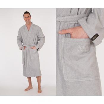 Albornoz Unisex Kimono Plata 100% Algodón JOOP! Classic