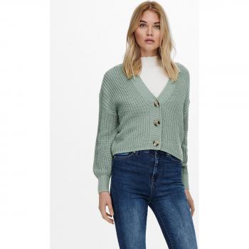 Chaqueta de punto Only Carol Nice Cardigan Chinois Green mujer, botones, color verde chino