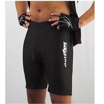 Outstars 71125 Pantalones de Deporte/Ciclismo, Tamaño XL, Negro