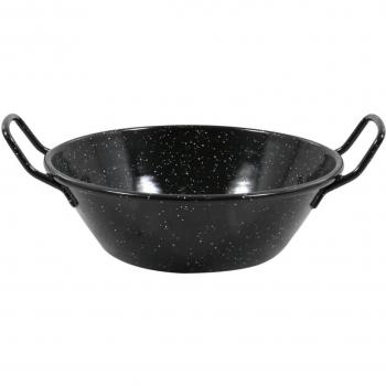 Paellera Honda Bordonada Jaspeada de 20 cm, Capacidad 1.4L - Esmaltaciones La Estrella