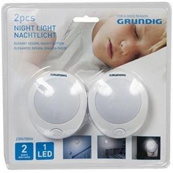 2x Grundig 1LED Luz nocturna enchufe Luz nocturna lámpara iluminación