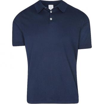 Eleventy Men's Dark Blue Polo Shirt Size L