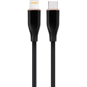 Cable USB Tipo-C a Lightning Gembird 1.5m Silicona Premium Negro CC-USB2S-CM8PM-1.5M-BK