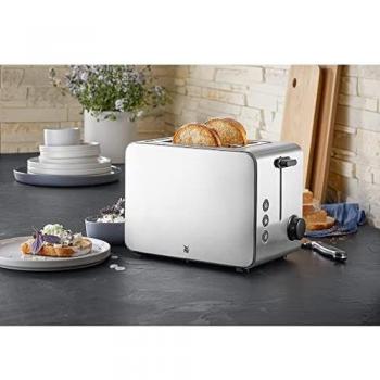 Tostadora WMF Stelio 2 rebanadas 1000 W Acero inoxidable con función bagel y 7 niveles de tostado