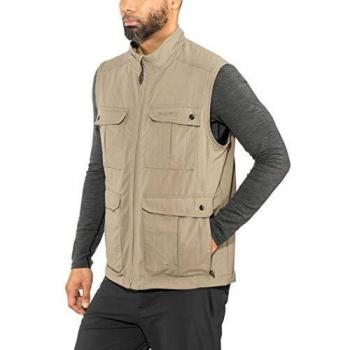 Maier Sports Men's Valdemar Functional Vest with Multiple Pockets, Breathable Outdoor Gilet, Teak Color, Size 4XL