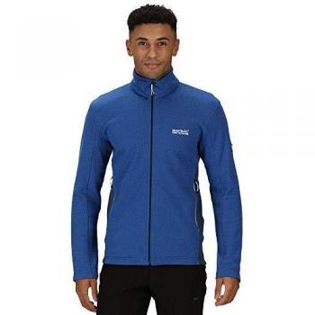 Regatta Highton-Forro Polar Bicolor con Cremallera Integral Y Tejido Elástico Extol Fleece, Hombre, Nautical Blue/Dark Denim, L
