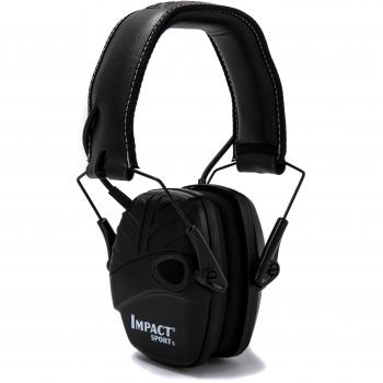 Auriculares Electrónicos Antib ruido Howard Leight Impact Sport - SNR 22 dB, Amplificación Sonora, Color Negro