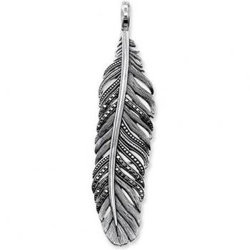 Thomas Sabo Colgante para mujer Rebel at Heart de plata 925 con circonitas negras - PE703-643-11