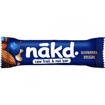 Barritas Raw de Fruta y Frutos Secos Blueberry Muffin - Nakd. - 16 unidades