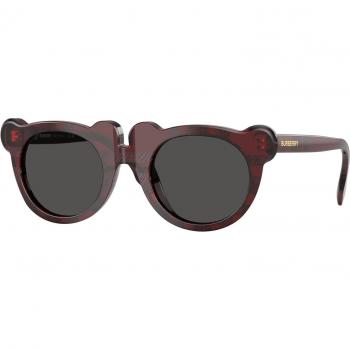 Burberry JB4355 Kids' Round Sunglasses Red Grey Acetate 43mm