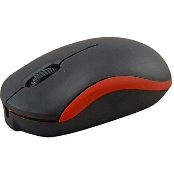 Omega OM-07VR - Ratón Óptico 3D Ergonómico con Cable USB, 1000dpi, Versión 2 en Rojo