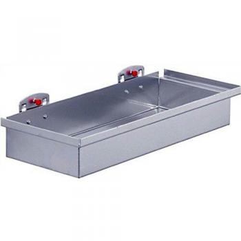 Caja de almacenamiento H55xB320xT135mm color aluminio para sistemas de panel perforado