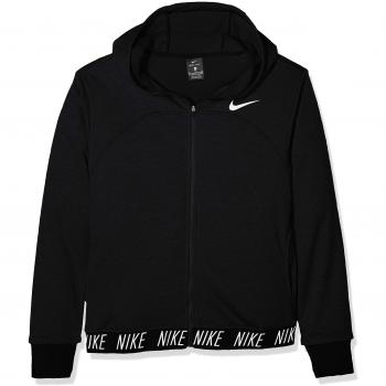 Nike G NK Dry Hoodie FZ Studio Chaqueta, Niñas, Negro