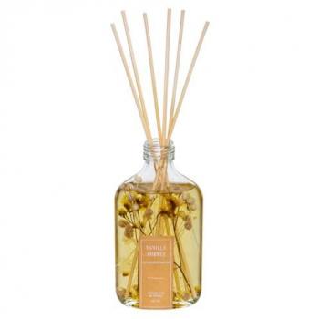 Difusor de perfume de vidrio Vanille Ambarina 180 ml con 6 varitas